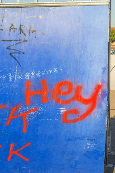 Half-pipe with Grafitti