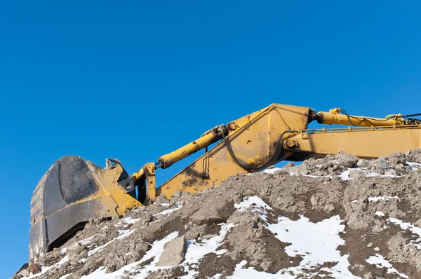 Hydraulic Excavator in Winter