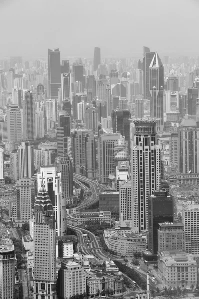 Shanghai in black and white