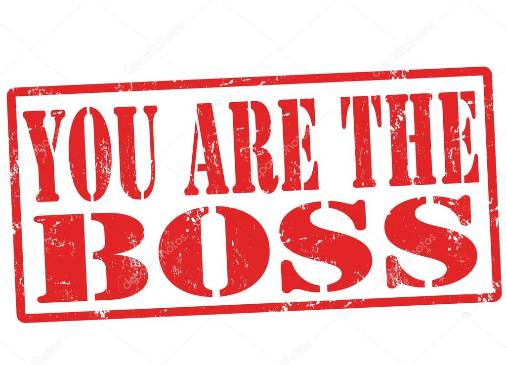 You are the boss stamp — Stock Vector © roxanabalint #32528857