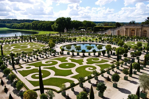 Decorative gardens at Versailles Castle in France