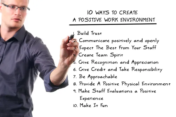 Ten ways to create a positive work environment
