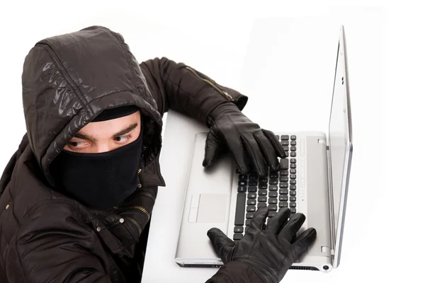 Computer Hacker, isolated over white background