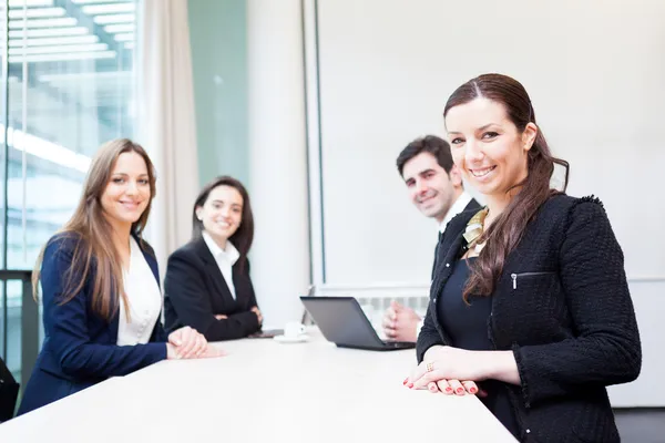 Group of business smiling at the office