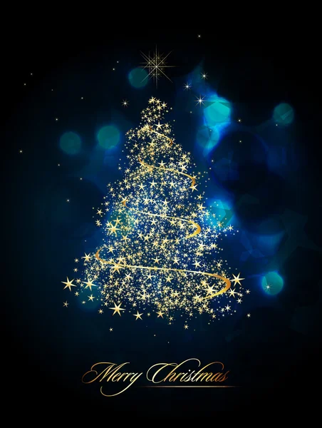 Christmas Tree of Glittering Stars