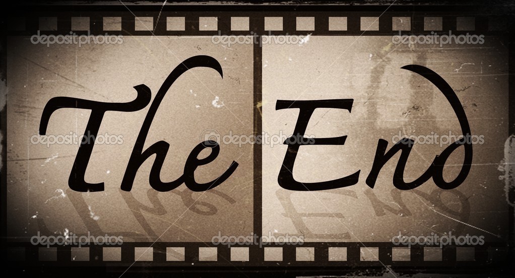 结束了电影屏幕图像