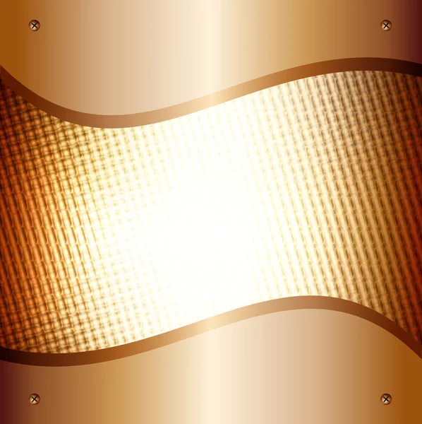 Graphic illustration of technology background with golden plates