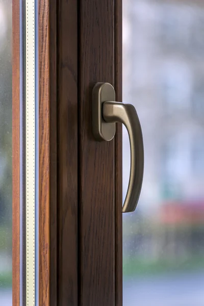 Detail of metal window handle