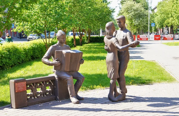 Monument At 6 pm after the war in Kemerovo city