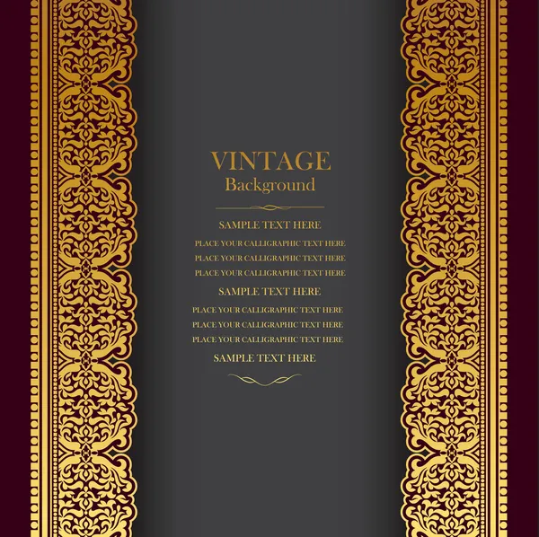 Vintage background design, elegant book cover, victorian style invitation card