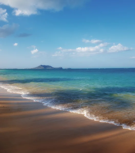 A photo of a tropical beach - Lanikei, Oahu, Hawaii