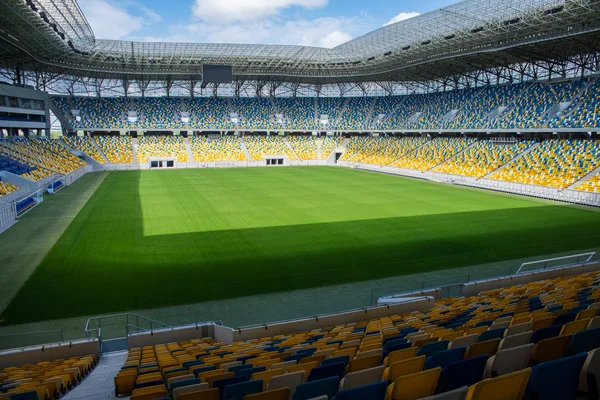 Empty football stadium