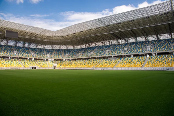 Empty football stadium