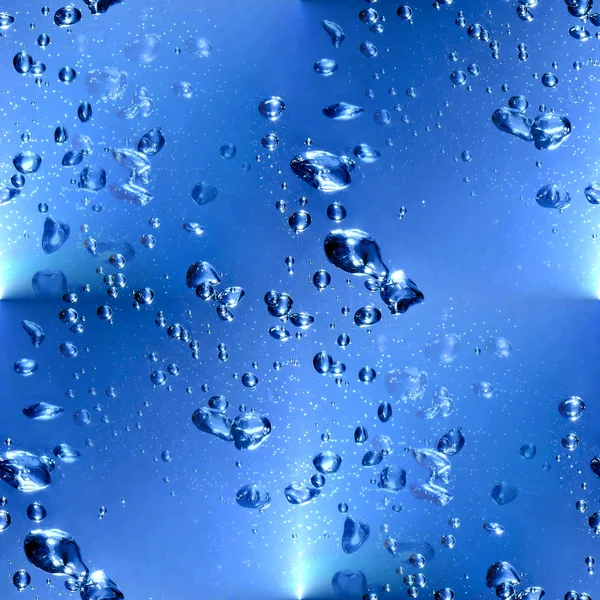 Seamless texture of water with bubbles and drops