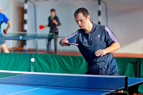 URYUPINSK- RUSSIA - MARCH 17: athlete table tennis, ping-pong, R