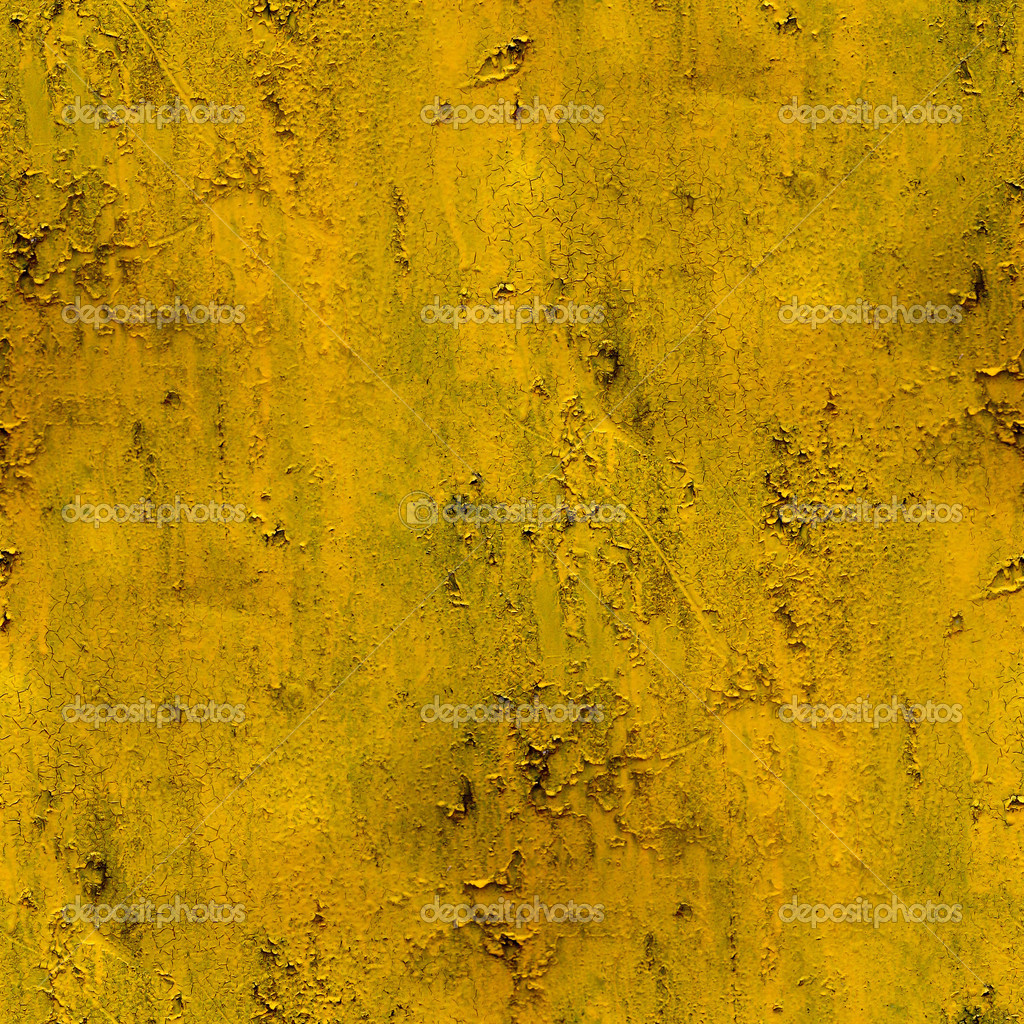 Yellow wall stains plaster cracks paint seamless background text