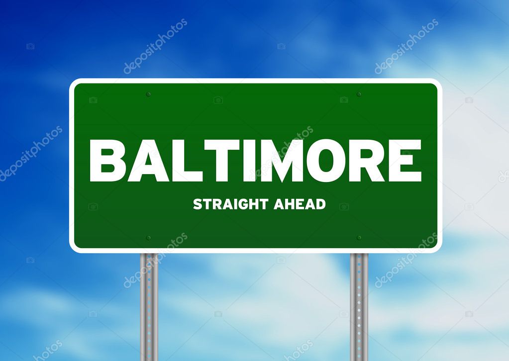 Baltimore, Maryland Highway Sign — Stock Photo © kbuntu 6103611