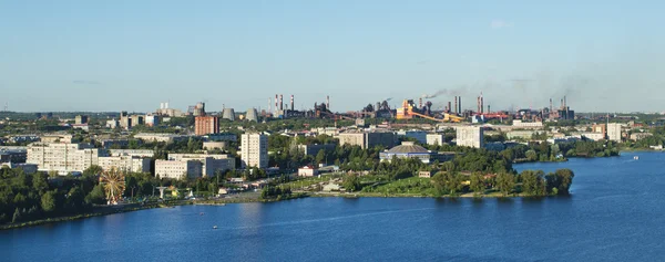Panorama of the city of Nizhny Tagil and metal works. Russia