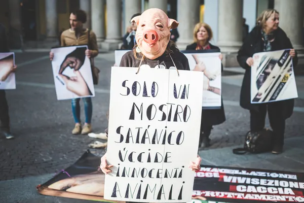 Protest in Milan