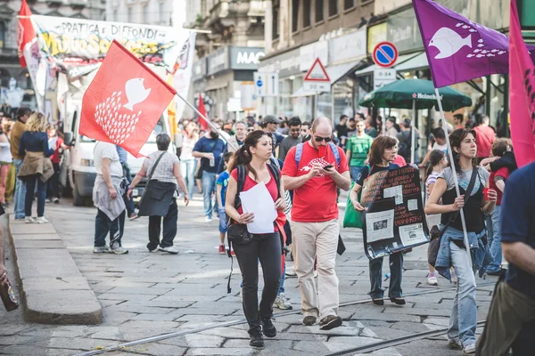 Labor day held in Milan