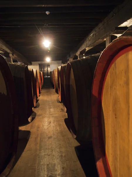 Barrels of wine