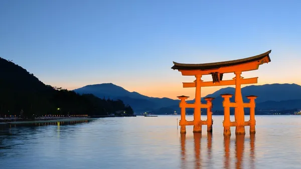 Itsukushima Torii Gate in Miyajima, Japan