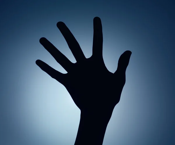 Hand silhouette