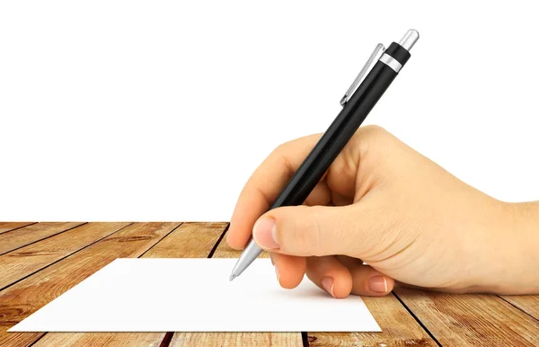 Hand hold a pen — Stock Photo #14574875