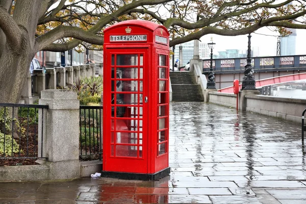 London in the rain