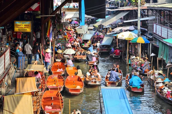 Floating market in Asia