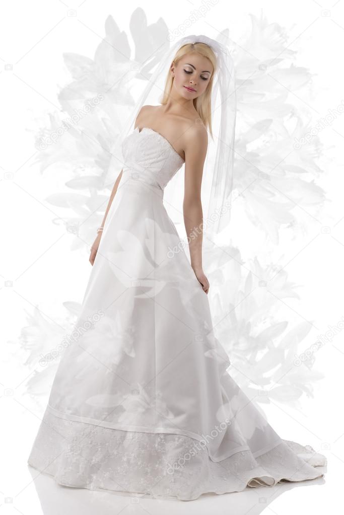 blondes in weddings dresses