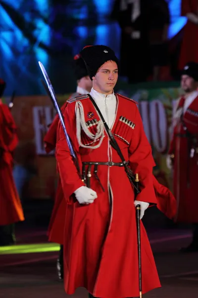 Russian Kuban Cossacks parade