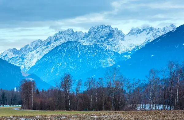 Winter mountain country landscape (Austria).