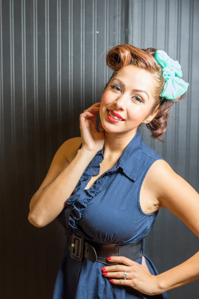 Female in pinup clothing