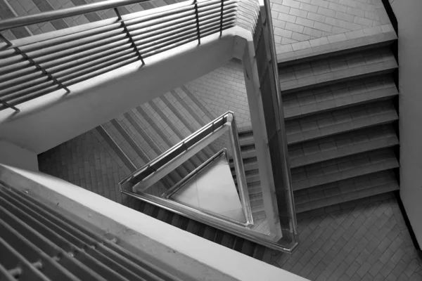 Pattern of triangle stair in black and white tone