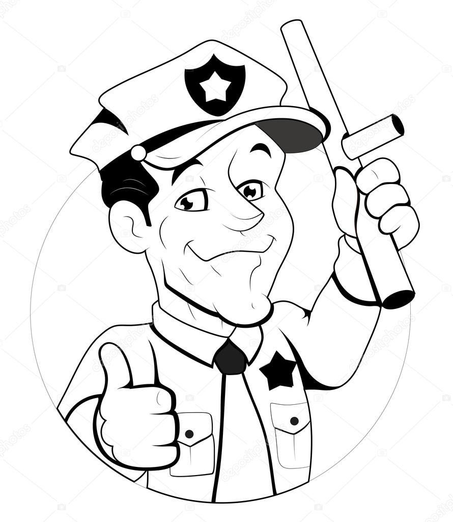 fireman and policeman coloring pages - photo #26