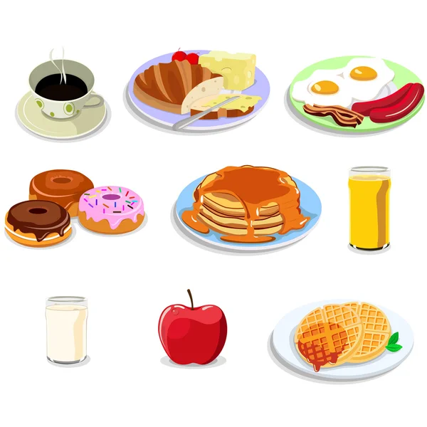Breakfast food icons