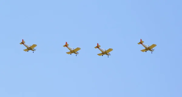 Acrobat air show of stunt plane