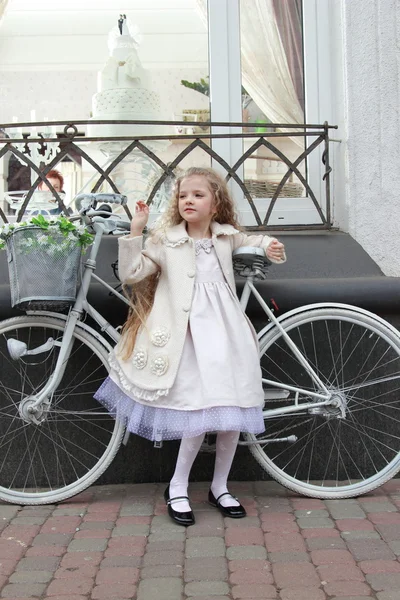 Girl and bike