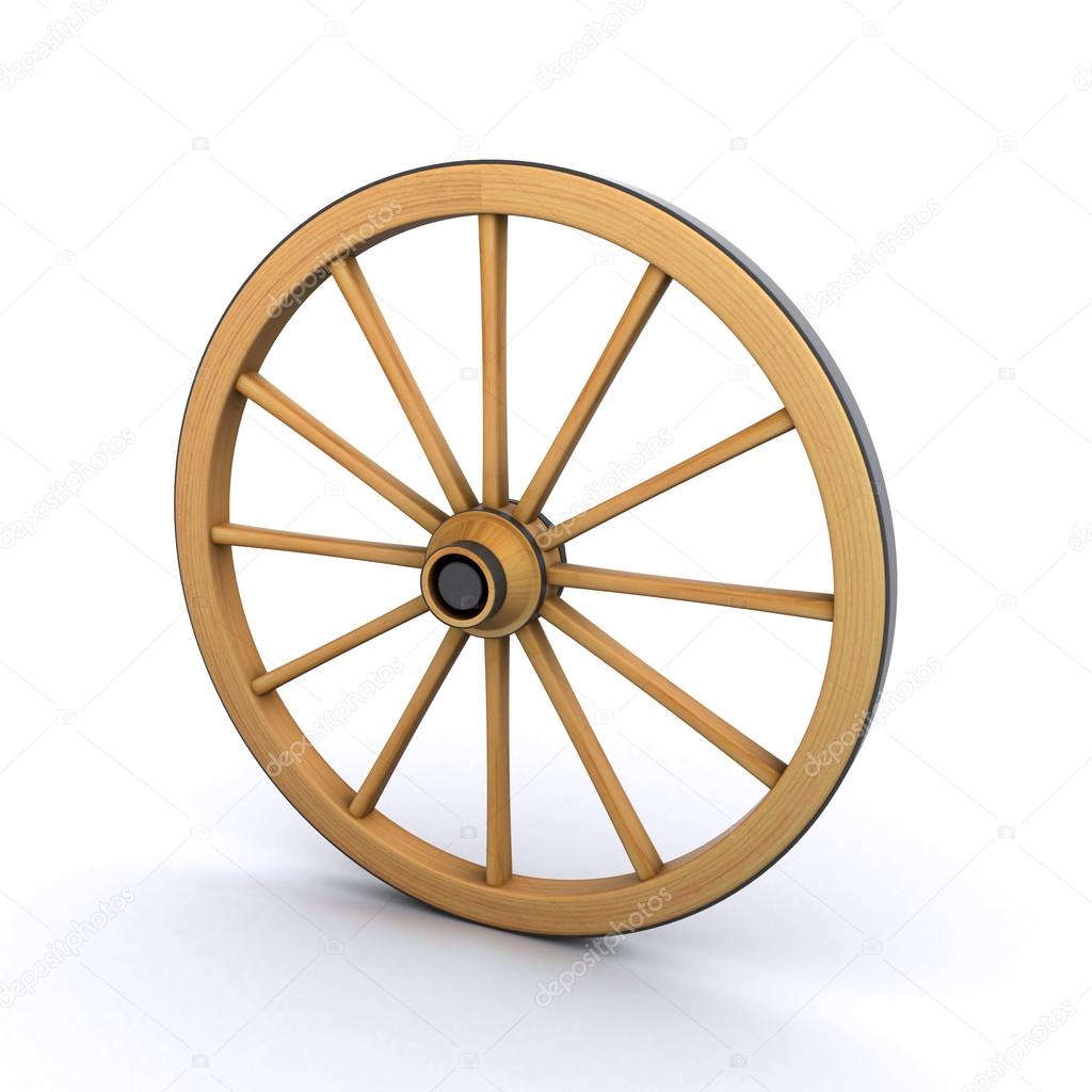 деревянное колесо 
