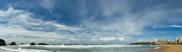 Beautiful sky over Biarritz, France