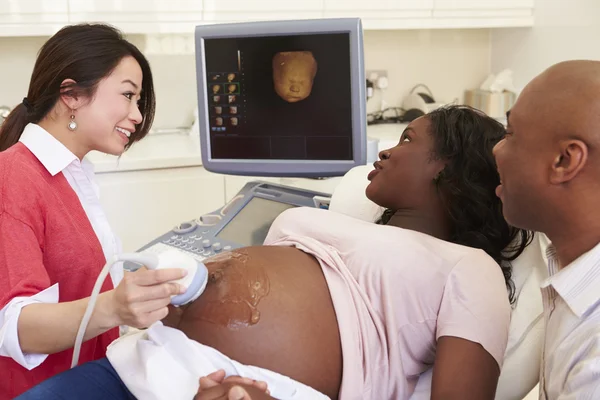 Pregnant Having 4D Ultrasound Scan