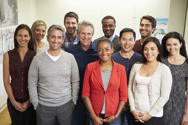 Portrait Of Staff In Modern Multi-Ethnic Office