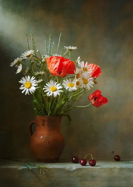 Still life with poppies