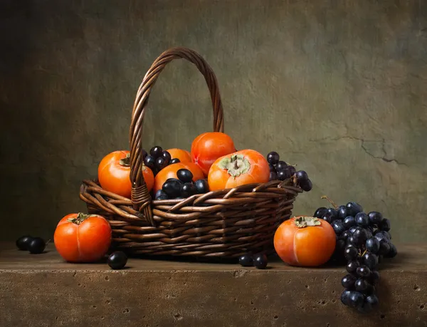 Still life with persimmons