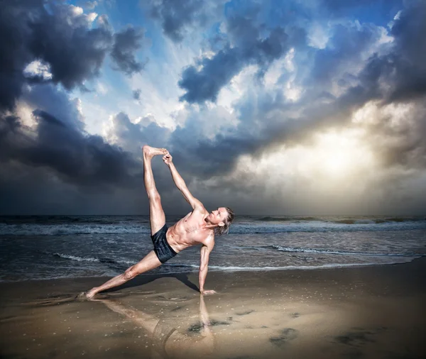 Yoga on the beach