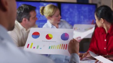 72 Senior Businesswoman In Office With Her Colleagues