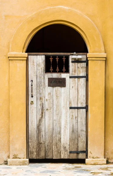 Closed door wooden