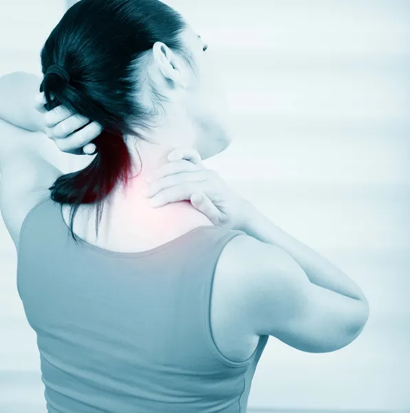 Woman pain in neck