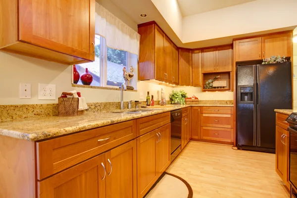 Furnished bright kitchen room